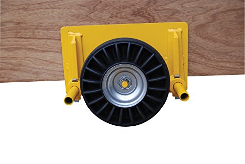 Vestil Pldl-Adj-8Mr Adjustable Panel Dolly, Mold-On-Rubber Wheels, 1000 Lb Capacity, 19.25" Length X 15" Width X 10.5" Height,Yellow #TOP3