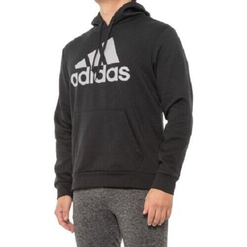 Adidas CVC Fleece Sweat à Capuche Homme Bicolore Noir et Gris L