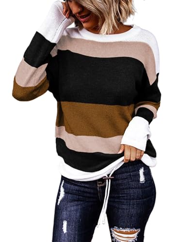 Dokotoo Women's Sweaters Crew Neck Long Sleeve Trendy Fall 2025