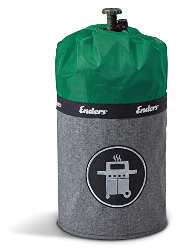 Enders® Gasgrill URBAN, Tischgrill, Grillen-, Kochen- und Backen Funktion & 5119 Style 5kg Green Gasflaschenhülle, Grün, 5 kg