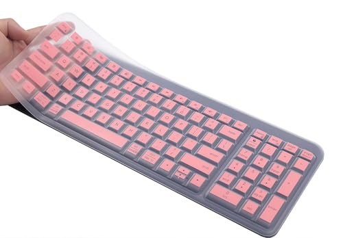 Protector de teclado de silicona para Logitech MK250 y K250 miniatura 1