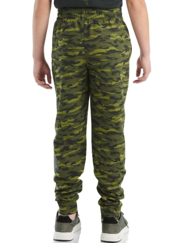 Carhartt Youth Kid's CK8446 Logo Fleece Camo Sweatpant - Big Boys, Green Camo Print - X-Large (XL) 18/203