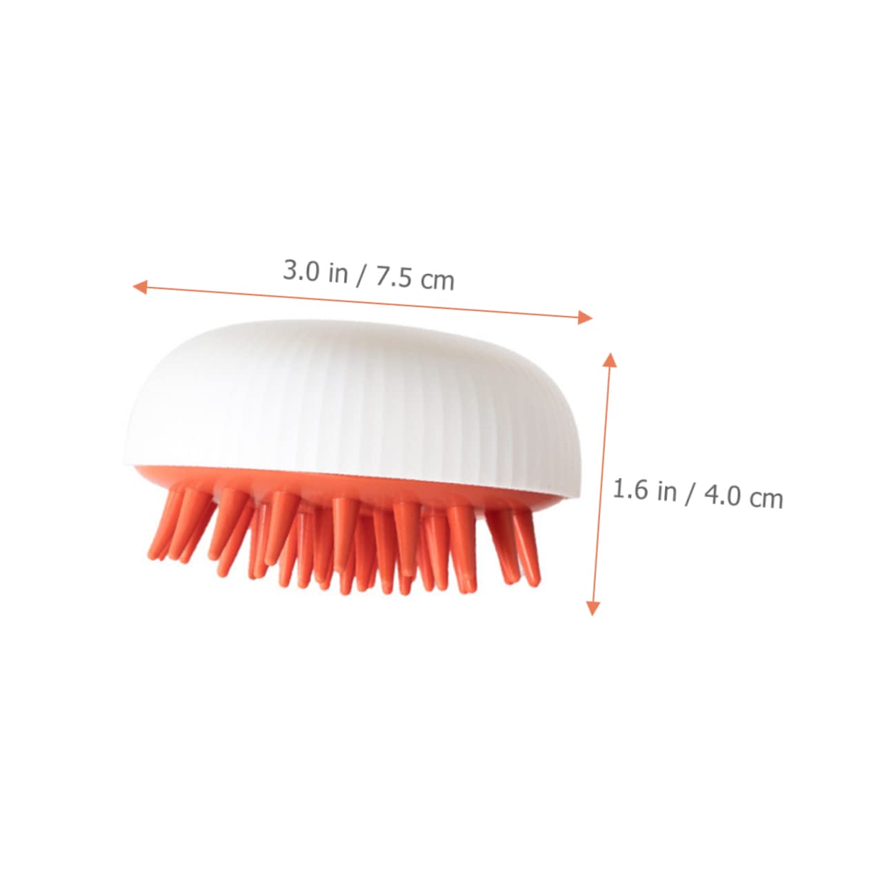 FOMIYES 2sets 3pcs Dual Use Shampoo Brush Head Tool Soft Silicone Cleaning Comb for Scalp Massage Compact Design for Travel Suitable for Men 3pcs*2