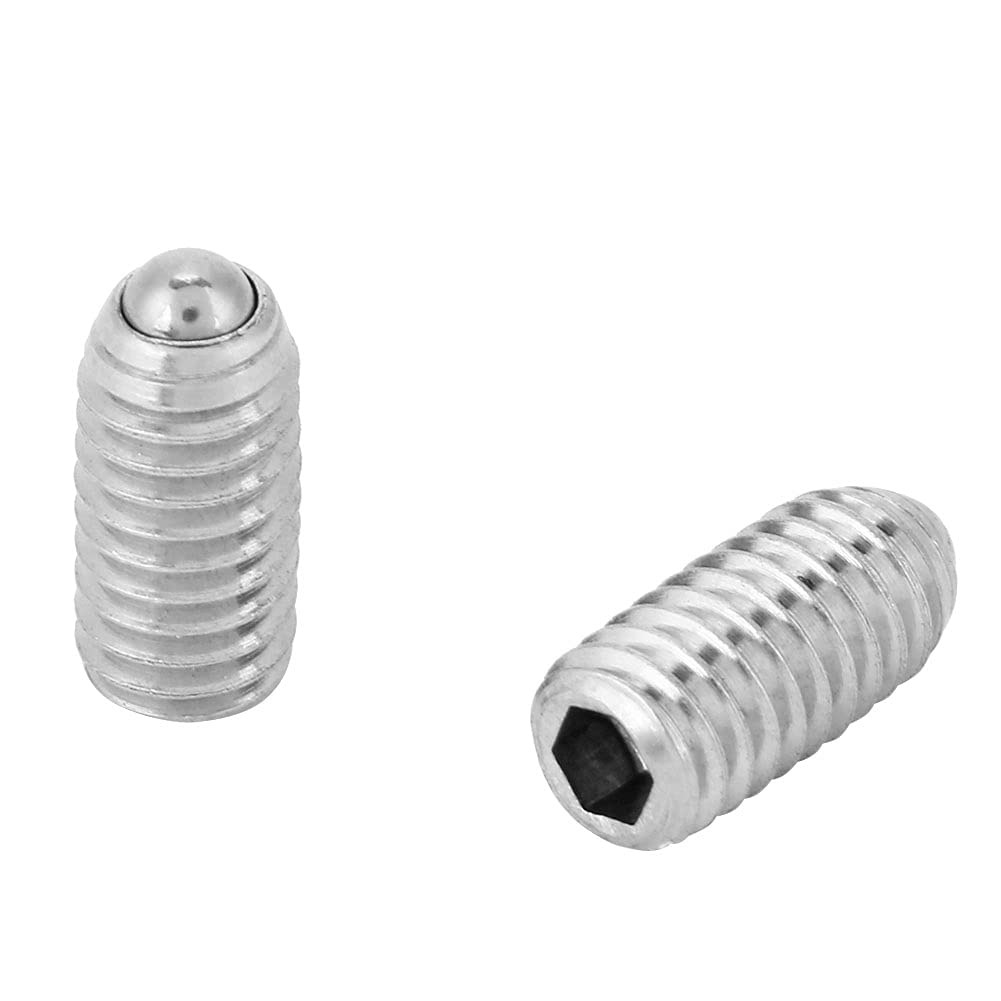 Set viti a pistone con molla a sfera esagonale M3 304 in acciaio inox, 20 pezzi completi (M3 * 8) - Set completi per montaggio flessibili e resistenti