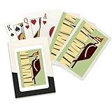 Lantern Press Woodpecker Geometric (52 Playing Cards, Poker Size Card Deck with Jokers)