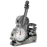 Relojes de violín vintage: este creativo reloj de violín es ideal para decorar tu escritorio, sala de estar, dormitorio, tienda, etc. adorno de instrumento musical