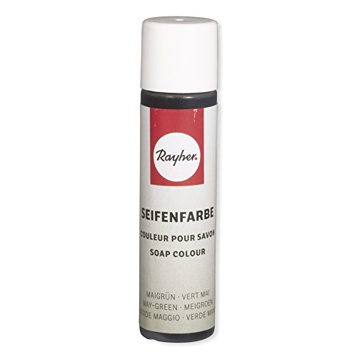 Rayher Hobby 34246412 Seifenfarbe, 10 ml, geruchsneutral, 100% vegan, schadstofffrei und ökologisch abbaubar, im wiederverschließbaren Kunststofffläschchen mit Schraubdeckel, gut dosierbar, maigrün