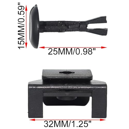 Guardabarros de coche: clips y remaches para cubiertas de Toyota 4Runner N280 2