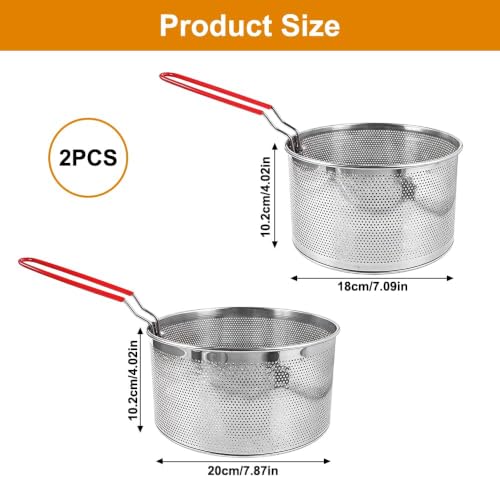 Colador de fideos de acero inoxidable con mango extraíble para cocinar sin quemarse 3