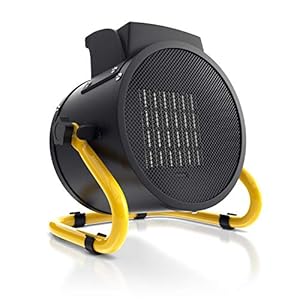 Brandson – Heizlüfter 3000 Watt – Keramik Heizstrahler – Raumtrockner Bautrockner – Turbo Elektroheizgebläse mit Überhitzungsschutz, Extra Stark – für Baustelle Haus Werkstatt Garage Heizgerät