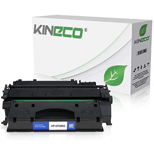 Kineco Tóner Compatible con HP CF280X LaserJet Pro 400 M401dn, M401dw, MFP M425dn, M425dw   Negro 6.900 páginas