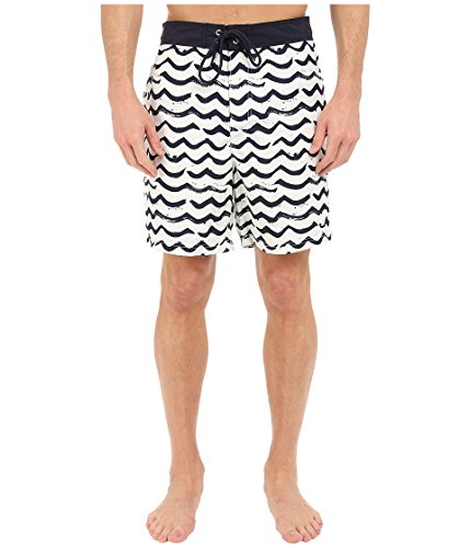 Nautica Men's Quick Dry Brushed Waves Swim Trunk