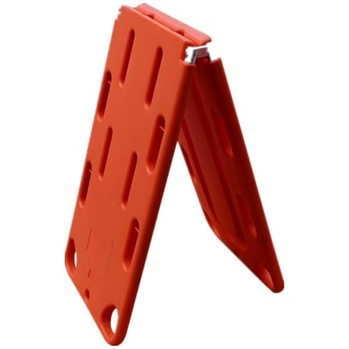 TBQATNTS Emergency Rescue Spine Board, Water Floating Stretcher, Foldable Spine Board Stretcher Backboard, Wear Seat Belt/PE Two-Fold Stretcher Weight Capacity 350lbs/160KG - Thumbnail 5