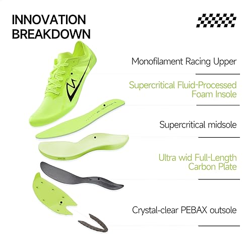 Track and Field Shoes for Men Women Kids Boys Girls Spikes Sneakers Track Race Jumping Track Shoes Professional Running Full-Length Carbon Plate Track Spikes Shoes3