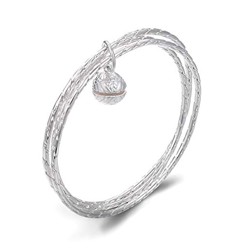 Bracelet en argent femme avec cloche, le cadeau de jonc idéal