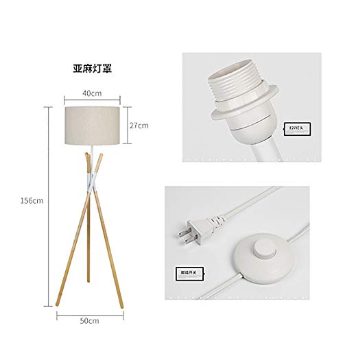 MIMIOOORE Modern Living Room creativo divano pavimento Tripod Floor Lamp creativo Camera Floor Lamp (Color : Linen) - Image 4