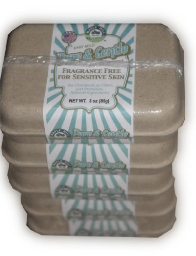 Maple Hill Naturals Pure and Gentle Fragrance Free Soap 5 Bar Value Pack