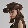 10 Pcs Turquoise Oval Leather Buckle Turquoise Metal Conchos Button Rivet Decorative Buckles for DIY Craft (Black) #5