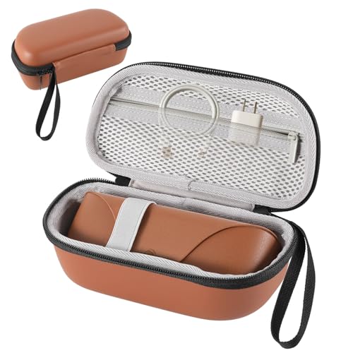 TUZTUALA Estojo rígido para óculos Ray-Ban Meta Wayfarer/Skyler/Headliner Charge Box – Compatível com acessórios inteligentes Meta RayBan – Estojo de óculos de sol de viagem - marrom