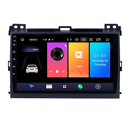 9" Autoradio GPS Autoradio Navigation unterstützt Bluetooth Bildschirm Spiegelung Lenkradsteuerung HD für Toyota Land Cruiser Prado 120