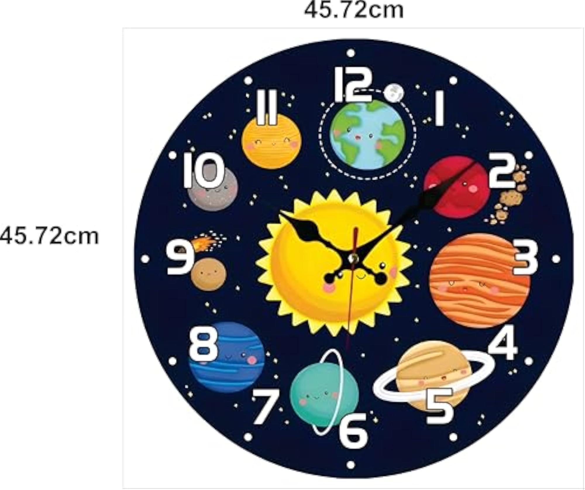 Solar System Kids Wall Sticker, Space Theme Decor