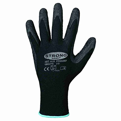 12 Paar Strong Hand Arbeitshandschuhe mit Latexbeschichtung...