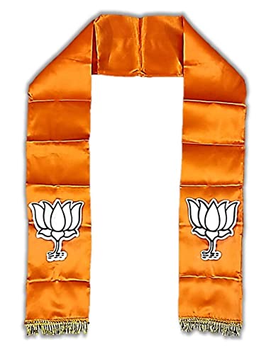 UNIq Bharatiya Janata Party ? BJP Flag Design Scarf - BJP Flaunt Unisex Dupatta - Roto Fatka Suitable to wear at Party Offices/Party Assembly/Rally/RWA Meetings-image-36