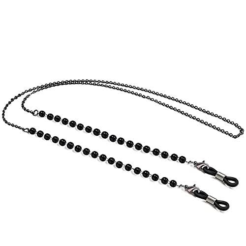 Cadena de Gafas Imitación Gafas de Perlas Cadena Mascarilla Lanyard Gafas de Sol Cadena Anti-Perdida Gafas Colgantes Cuerda Estilo Minimalista Cadena de Cadena de Cadena Gafas (Color : A)