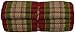 Fine Asianliving Matelas Thaï Enroulable en Coton et Kapok - 78x190cm - Rouge Vert Matelas Tapis de méditation Coussin thaï Kapok 301-D09