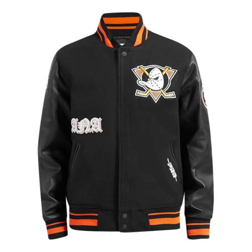 Image of Pro Standard Mens NHL Old English Varsity Jacket