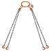 SALUINOKI 4 Way Lifting Chain Sling 10Ft x 5/16 11000lbs 5 Ton
