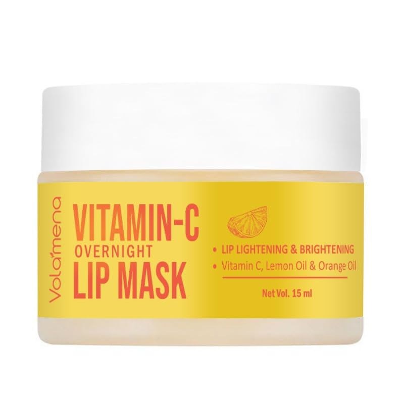 Volamena Lip Mask with Vitamin C and Lemon Lip Lightening for Dark Lips Balm For Women & Men 15 ml-image-47