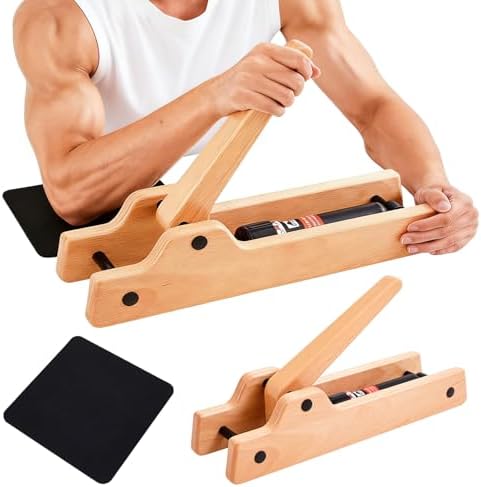Portable Arm Wrestling Training Equipment Wooden Forearm Strength...