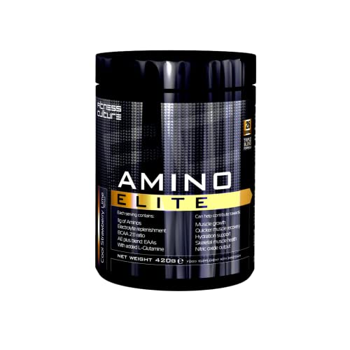 Fitness Culture Amino Elite, BCAA EAA Powder, Added Glutamine