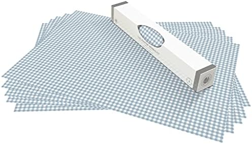 The Master Herbalist UNSCENTED & WIPE CLEAN Drawer Liners in a COOKS BLUE GINGHAM Design - Perfect for Kitchen Drawers, Shelves, Cupboards & Cabinets
