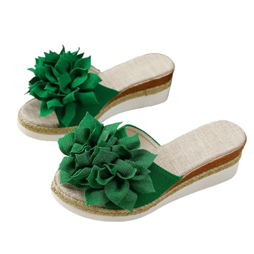 Chanclas de Playa para Mujer Zapatillas de Ducha Sandalias Abiertas para Mujeres Ropa Casual Diaria con Tacón Medio Primavera y Verano Combinables con Cualquier Atuendo