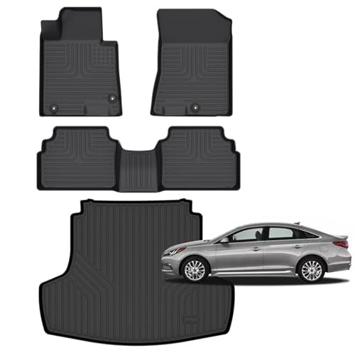 for Kia K5 Floor Mats 2021-2026(Only Fit FWD) & 2020-2026 Hyundai Sonata & Sonata Hybrid All Weather Floor Mats Cargo Liner Accessories