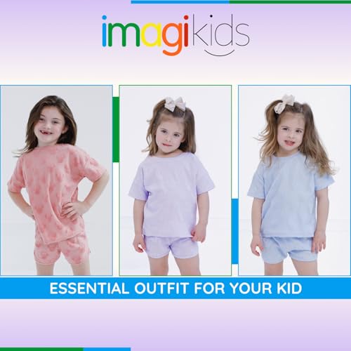 Image of Disney Minnie Mouse Girls' Loop Terry T-Shirt and Shorts Set
