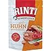 Hund und günstig Kaufen-RINTI Kennerfleisch Huhn | 10 x 400 g | Alleinfutter für ausgewachsene Hunde im Frischebeutel | Getreidefreies Futter mit hohem Fleischanteil | Zur Regulierung der Verdauung