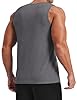 PINSPARK Men's Tank Top Sleeveless T-Shirt Breathable Muscle Shirts Slimming Bodybuilding Vest Quick Dry Gym Fitness Tops Ribbed Vests Tight Undershirt Dark Grey S #1