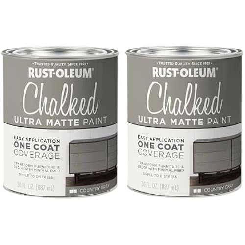 Rust-Oleum Chalked All-in-One Ultra Matte Country Gray Spray Paint