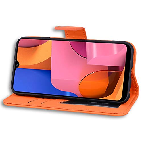 Greaked for Samsung A10/A20/A30/A50/A50/A50S/A30S Capa protetora de couro PU com compartimento para