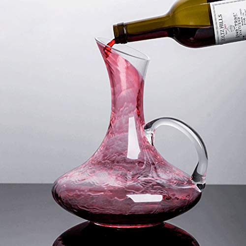 Hemoton Garrafa de Vinho de Vidro Garrafa de UÃ­sque Bebida Armazenamento de Vinho Decanter Transpar