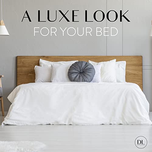 Danjor Linens Bed Sheet Set Twin XL for College Dorm Room, Back to School Items, Sheets with 2 Pillowcases, Lightweight Brushed Microfiber Deep Pockets, 4 Piece Bedding Sets, Gray