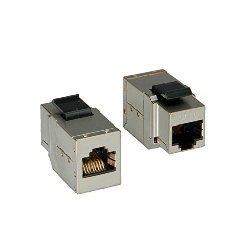 Preisvergleich Produktbild ROLINE 21173004 RJ45 Kupplung Keystone, Kat6, STP Silber