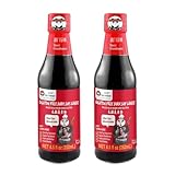 Premium Black Dark Soy Sauce - 8.5 Fl Oz (2 Pack), Gluten-Free Flavor Upgrade, Stir Fry, Vegan Glaze, BBQ Marinade, Dip, Healthy and Authentic Chinese Style, Adds Attractive Color to Delicate Foods