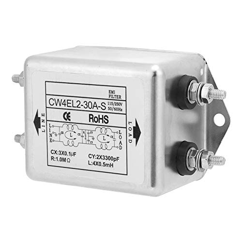Thincol THINCOLKTV06BZNQF Noise Suppressor Power Purifier, 2 Stage Emi Filter Terminal Single-Phase Line-Conditioner Ac 115/250V 30A 50/60Hz ,Cw4El2-30A-S thumb #2