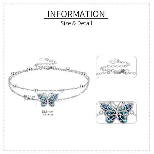 Image of YAFEINI Nudo de Bruja Plata 925 Original Witches Knot Anklet Sterling Silver Witch Foot Jewelry Witchy Gifts for Women