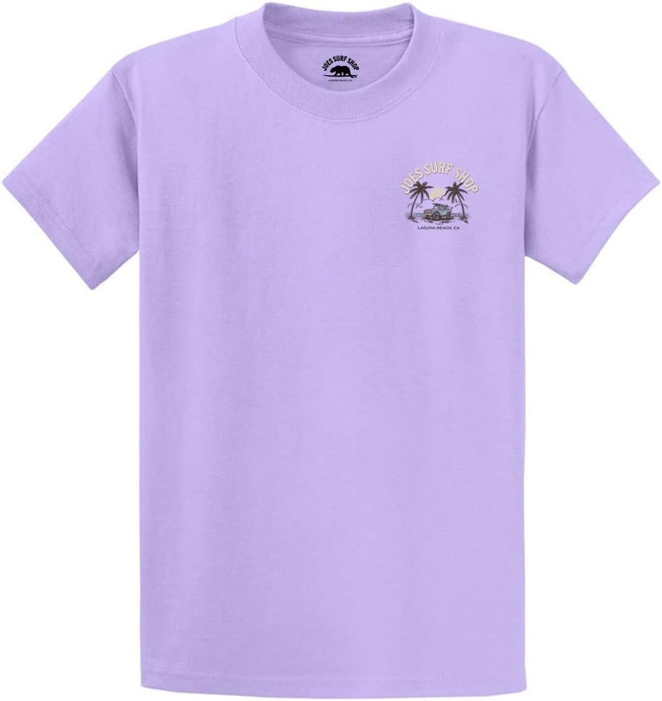 JOES SURF SHOP Men's Early Bird Logo Heavyweight Tees in Regular, Big and Tall