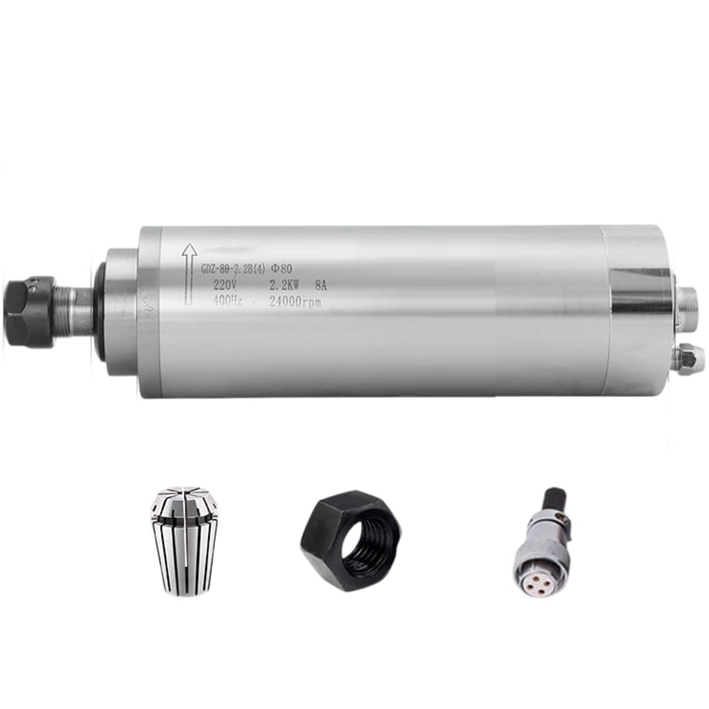 Moteur de broche 2.2KW refroidi par eau pour un usinage CNC stable et silencieux